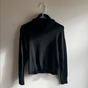 Lulu's Classic Black Cowl Neck Sweater